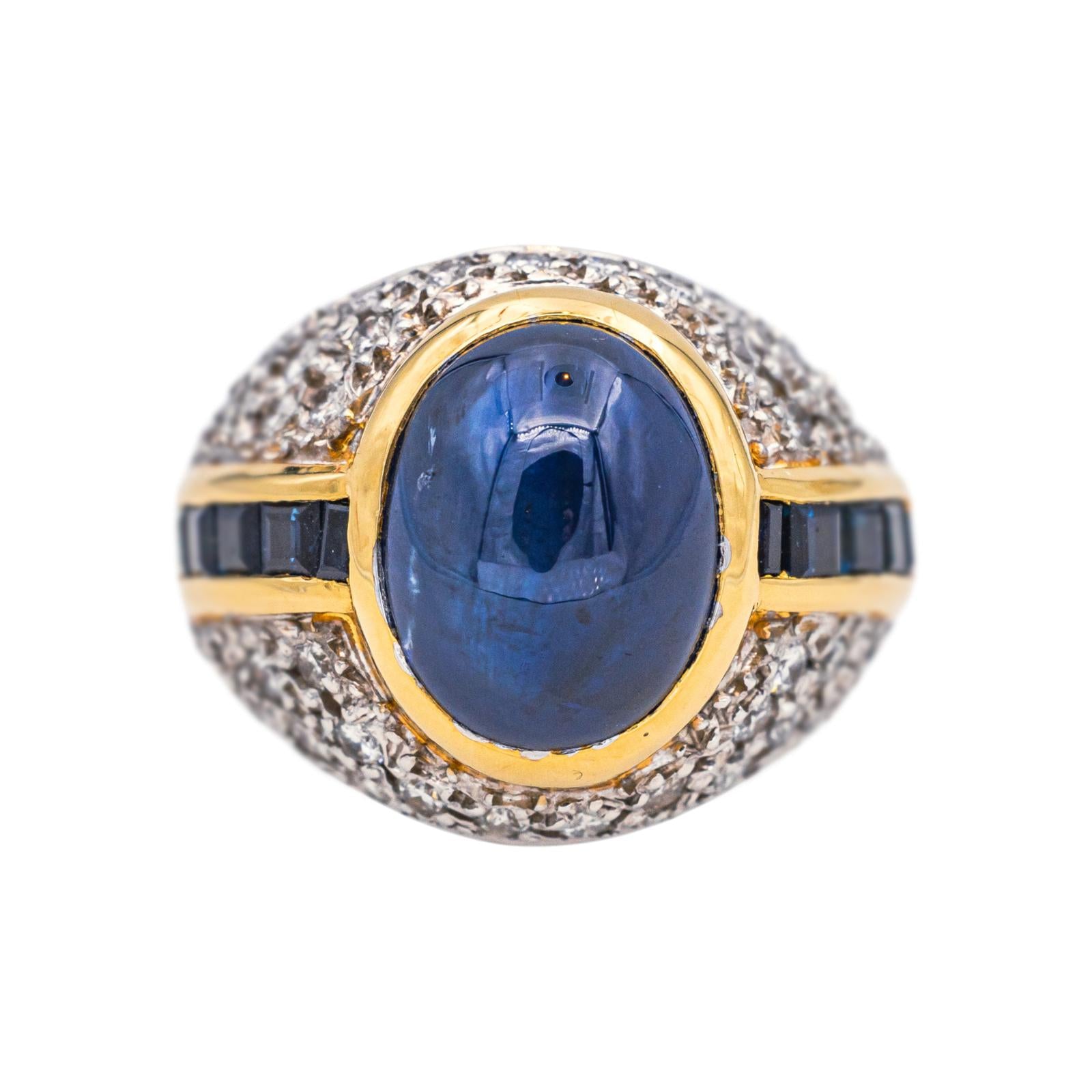 Bague Or blanc Saphir