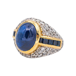 Bague Or blanc Saphir