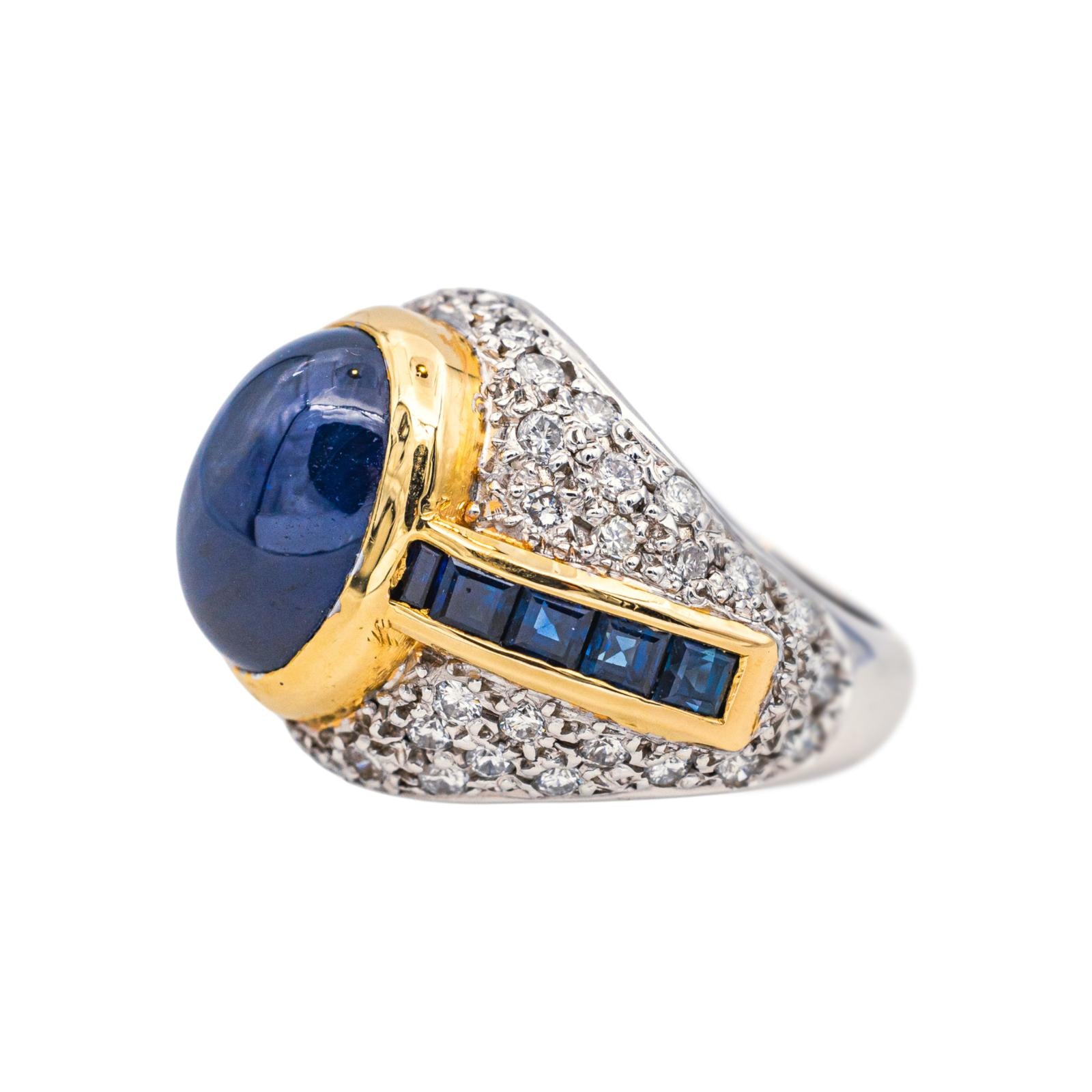 Bague Or blanc Saphir