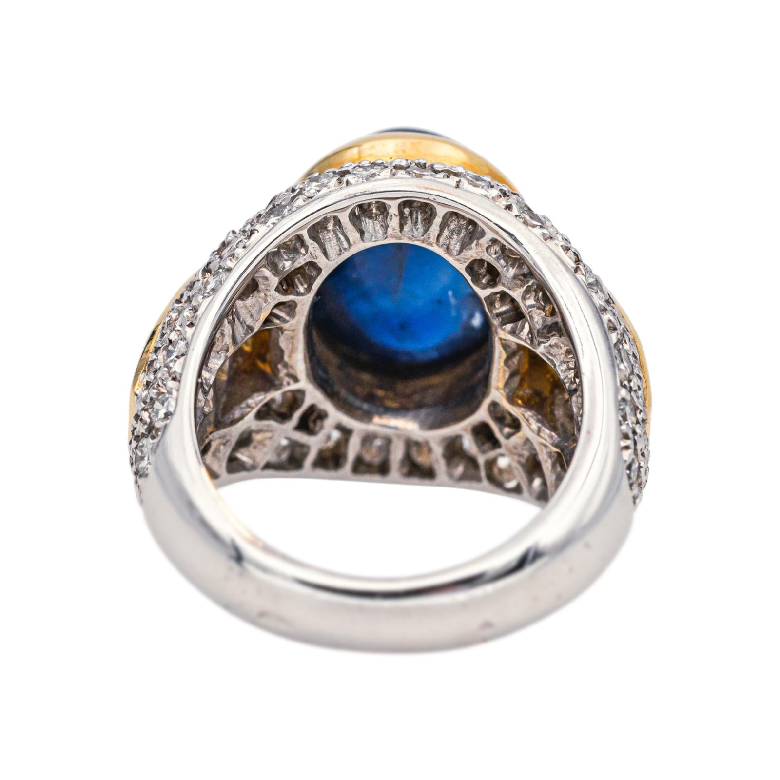 Bague Or blanc Saphir