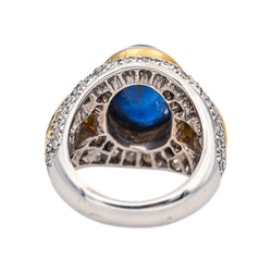 Bague Or blanc Saphir