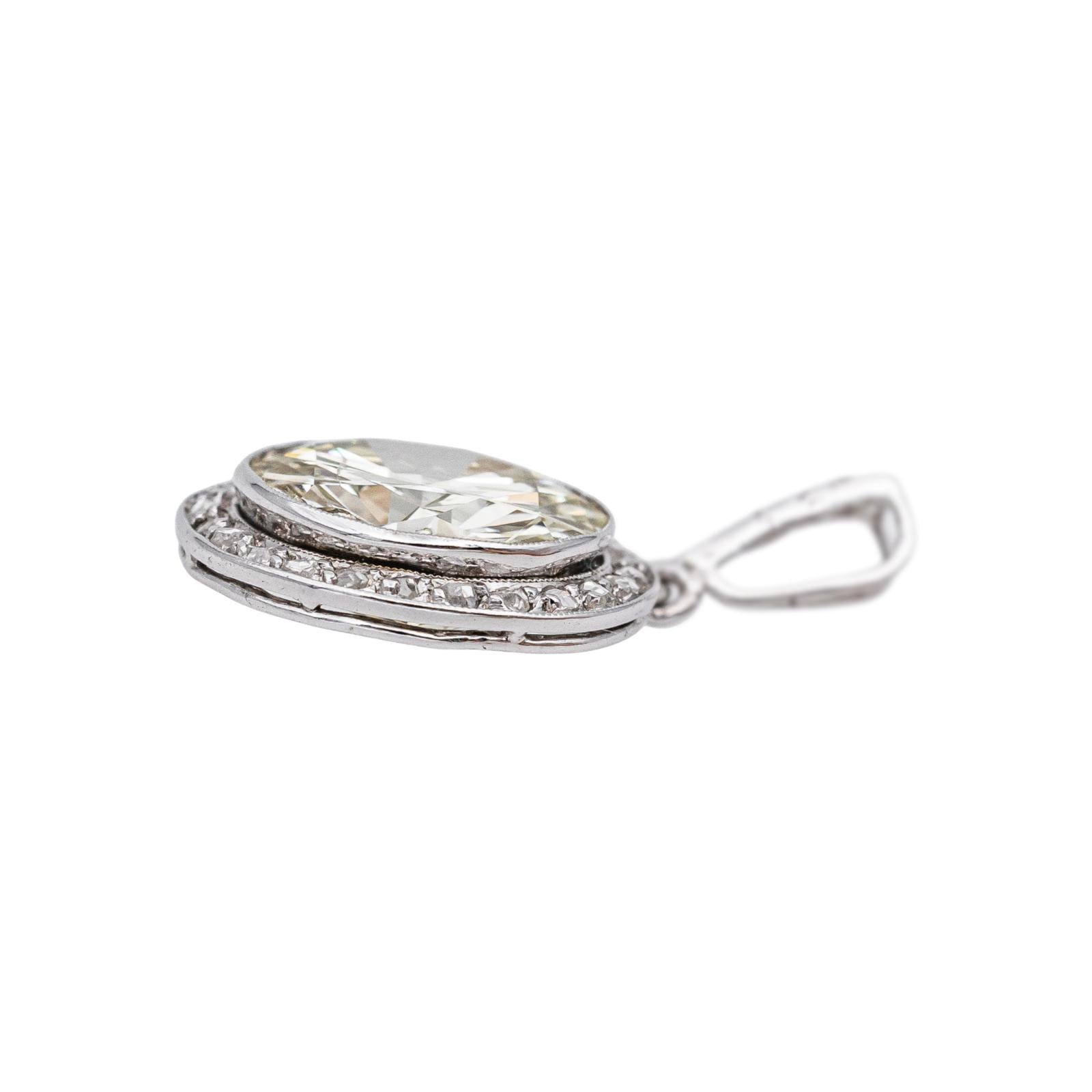 Solitaire Platinum Pendant diamond