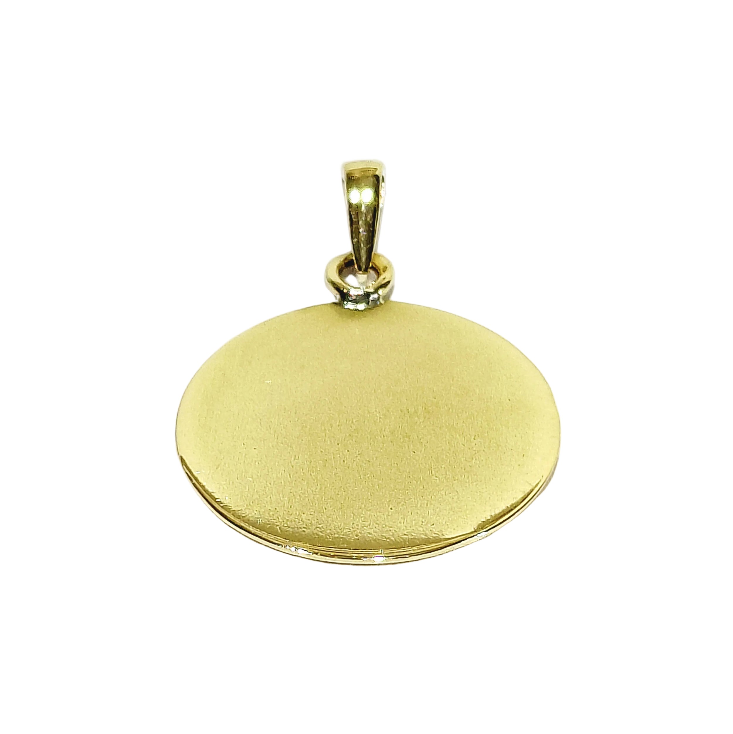 AUGIS Medal in yellow gold, rubies, and diamonds