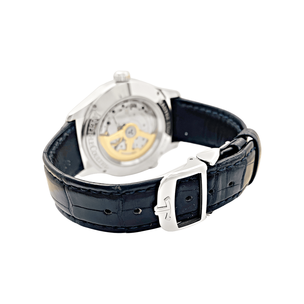 JAEGER-LECOULTRE "Master Control Geographic" Watch in Steel and Leather