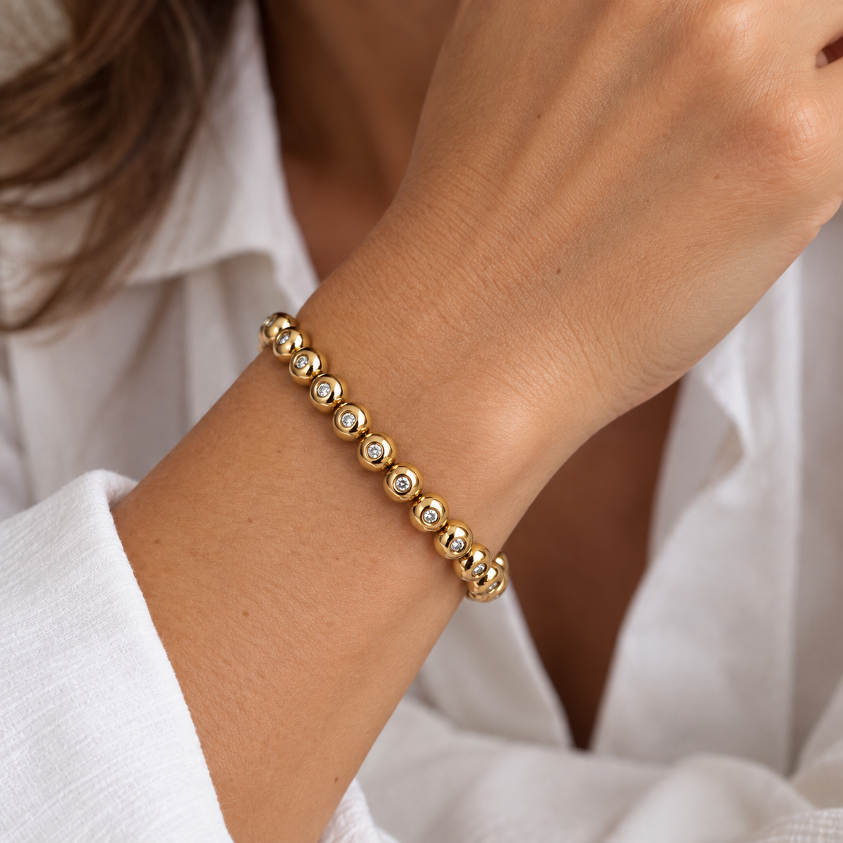 Yellow Gold and Diamond Bracelet