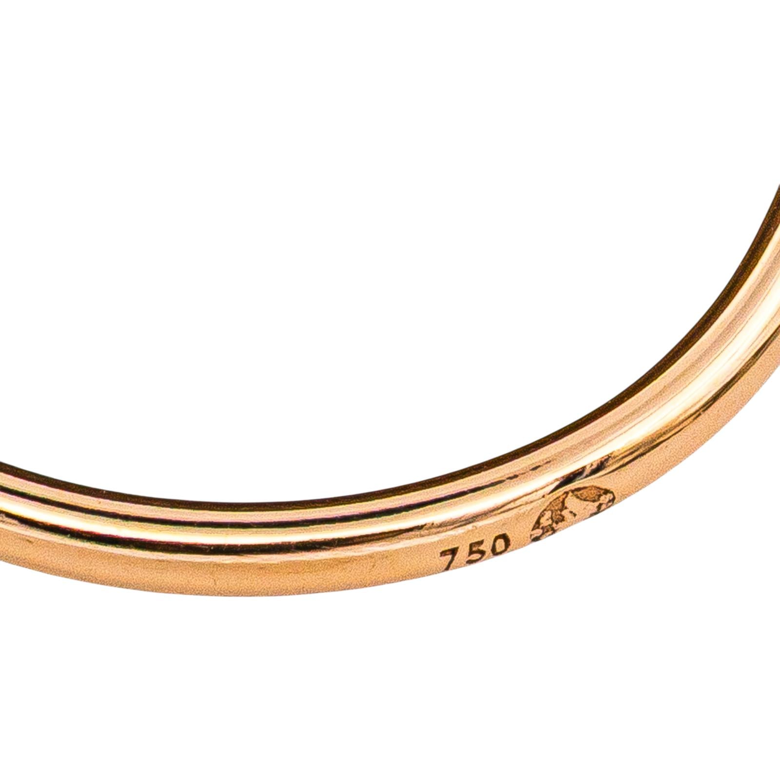 Ginette NY Bague Ever Tiger Eye Disc Ring Or rose Œil de tigre