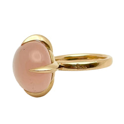 POMELLATO "Veleno" Solitaire Ring in yellow gold with moonstone