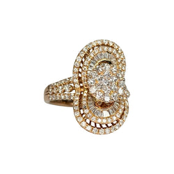 Rose Gold and Diamond Pave Ring