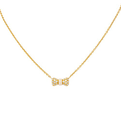 Van Cleef & Arpels "Nœud" Necklace in Yellow gold with White Coral
