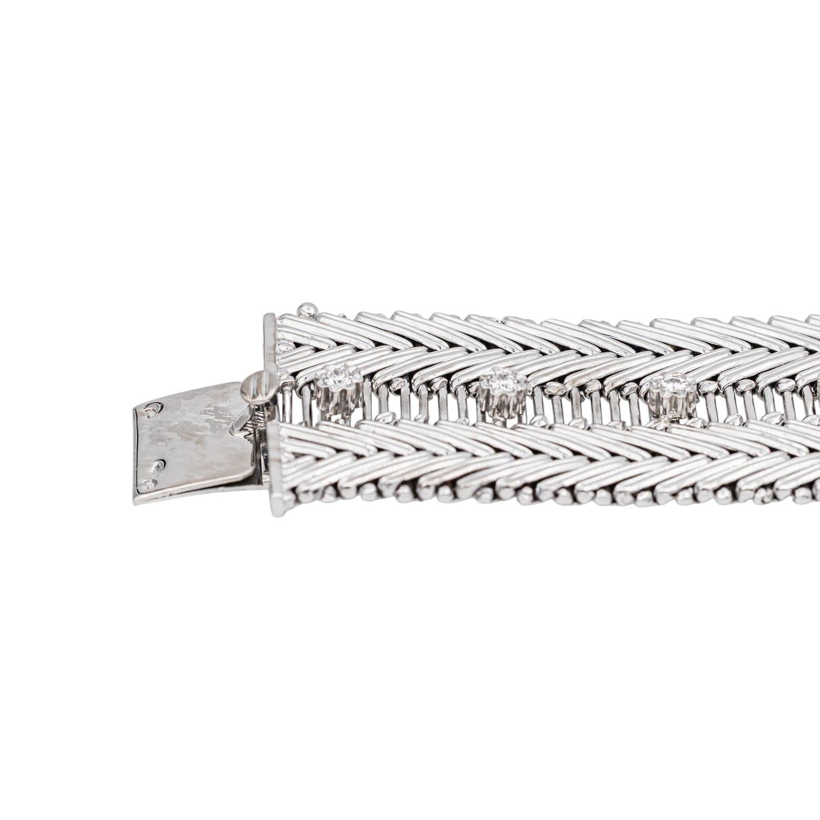 Bracelet Cuff bracelet White gold Diamond