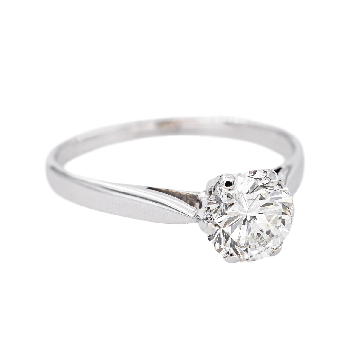 White gold Solitaire Diamond Ring
