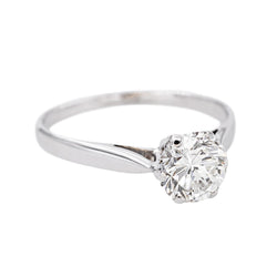 White gold Solitaire Diamond Ring