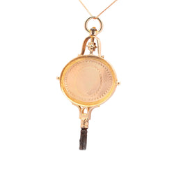 Yellow gold pendant