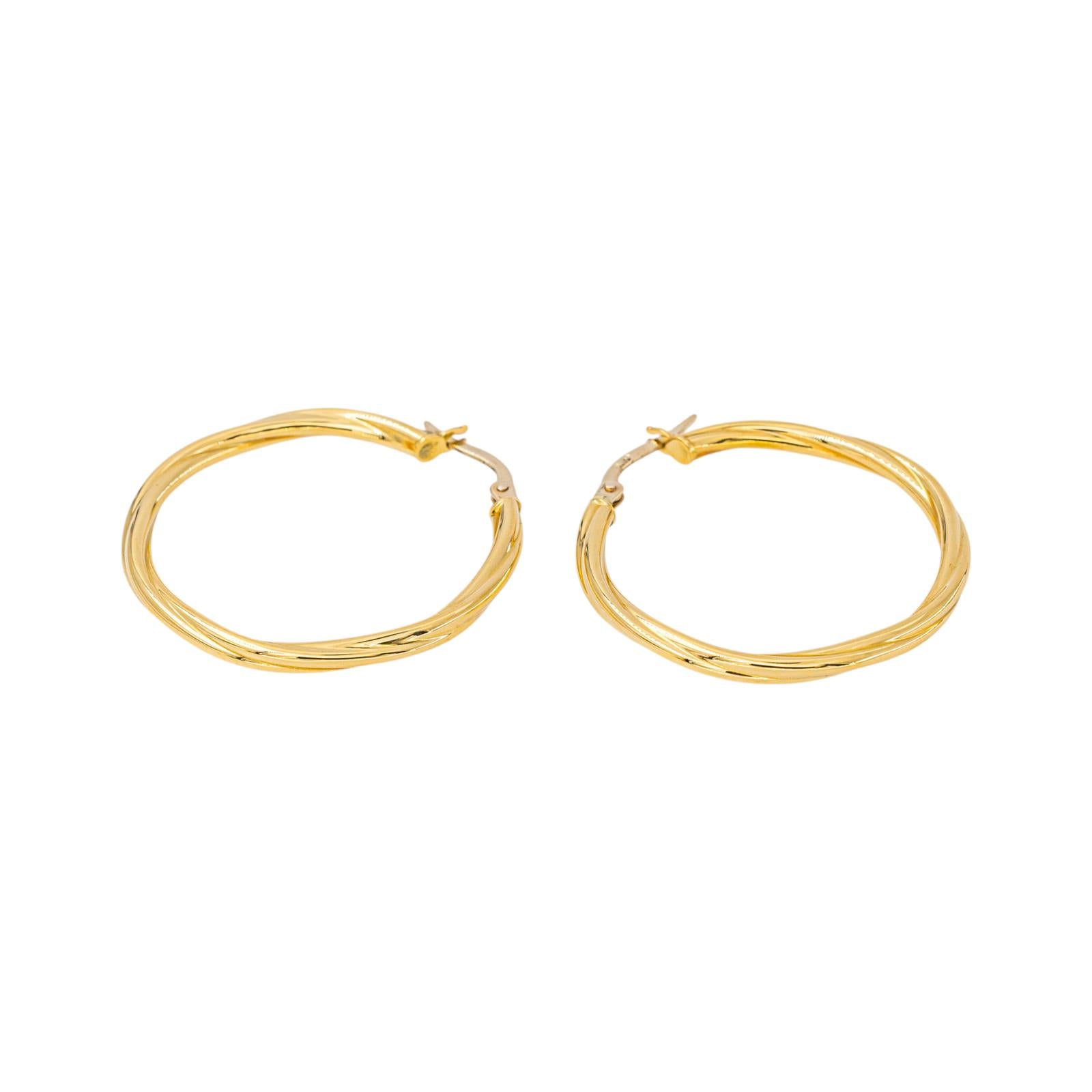 Yellow gold Hoop earrings