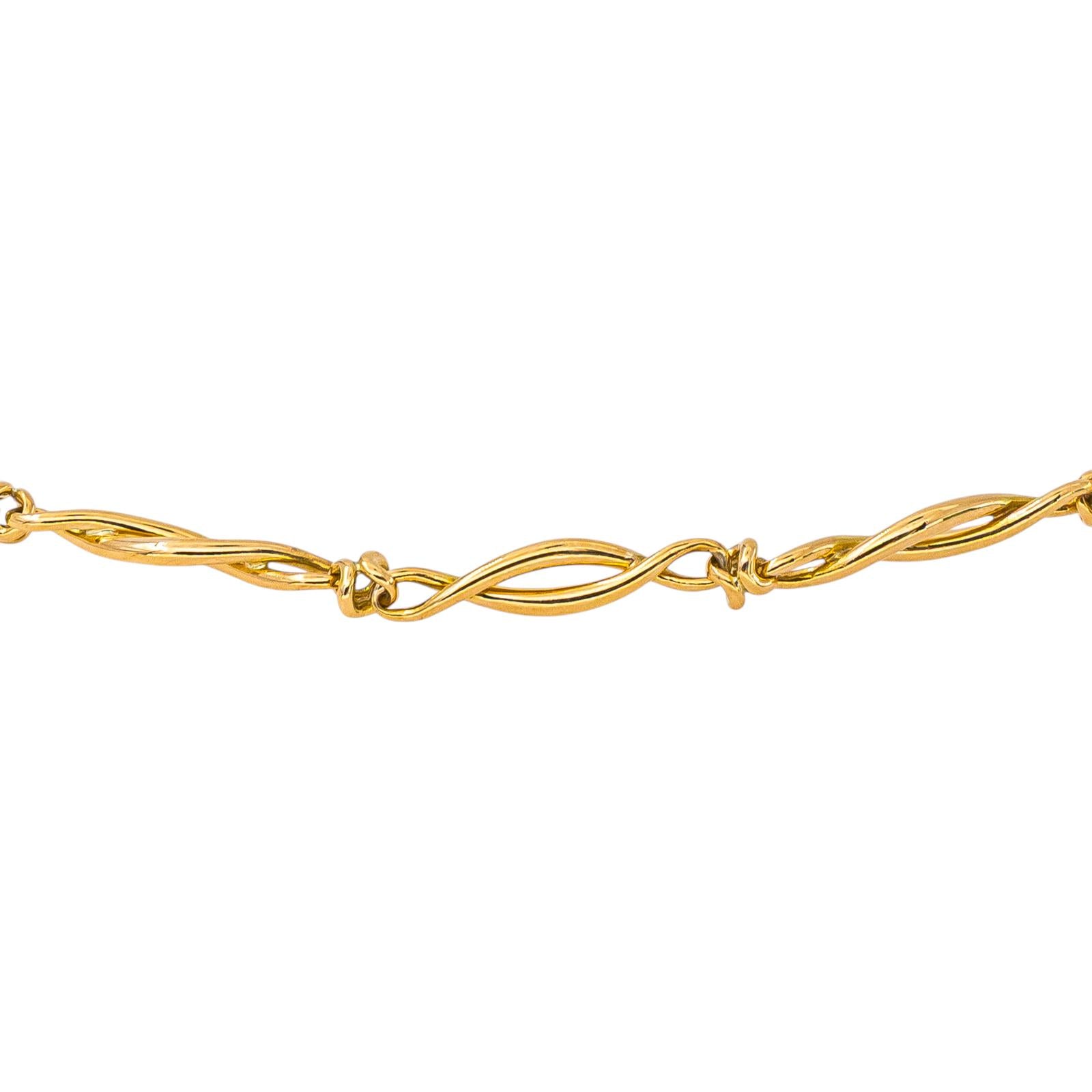 Yellow gold necklace