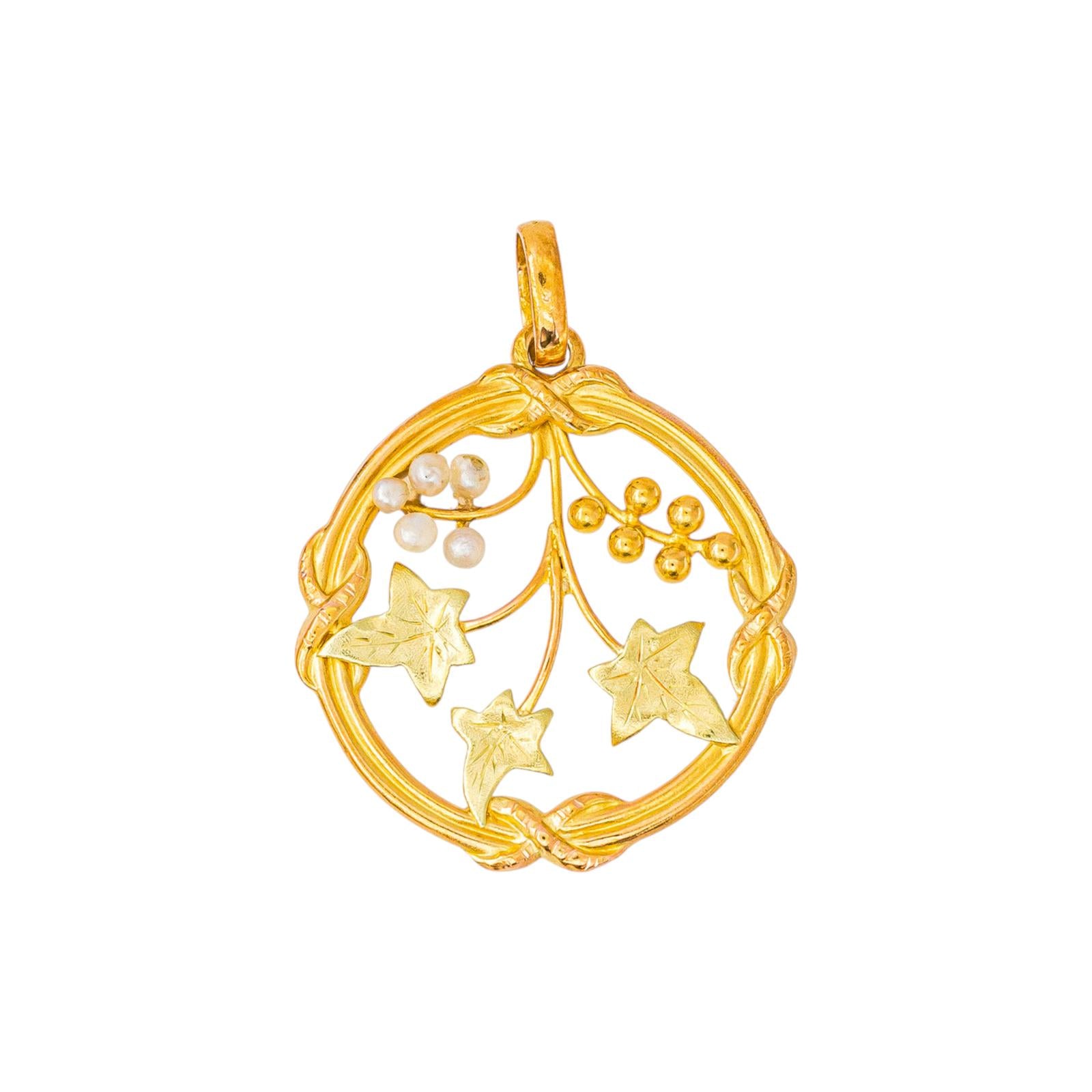 Pendentif Or jaune Perle