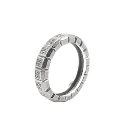 CHOPARD "Ice Cube" Wedding Band in White Gold and Diamonds