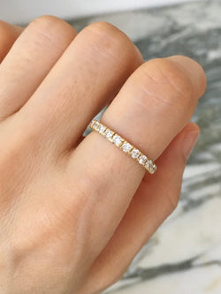Yellow Gold and Diamond Wedding Band