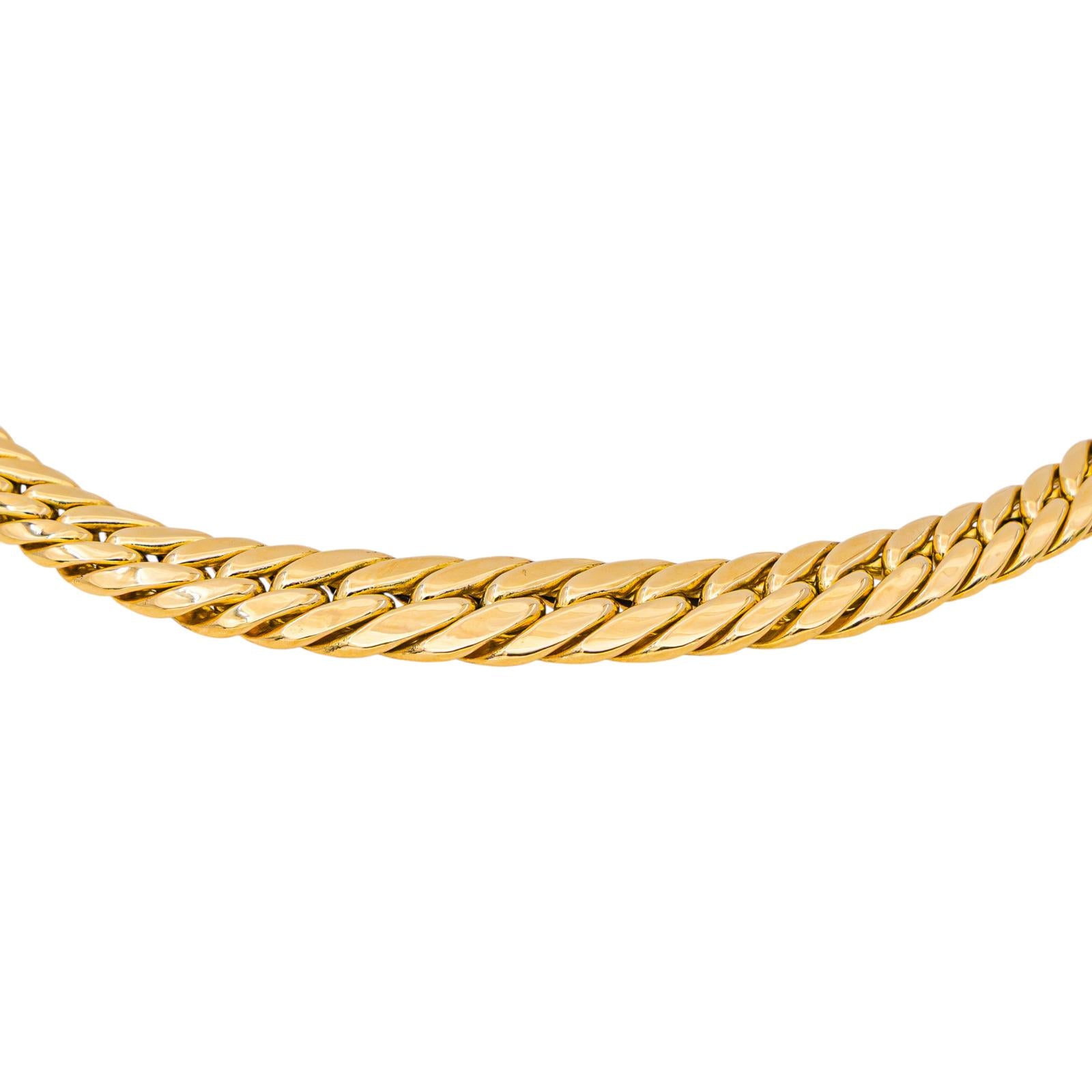 Collier Maille anglaise Or jaune