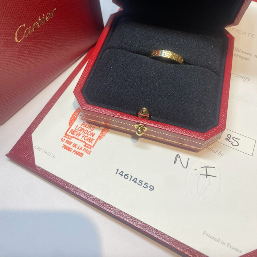 Bague Alliance Love PM en or jaune