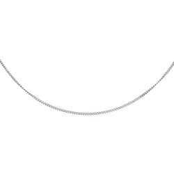 White gold Curb chain necklace