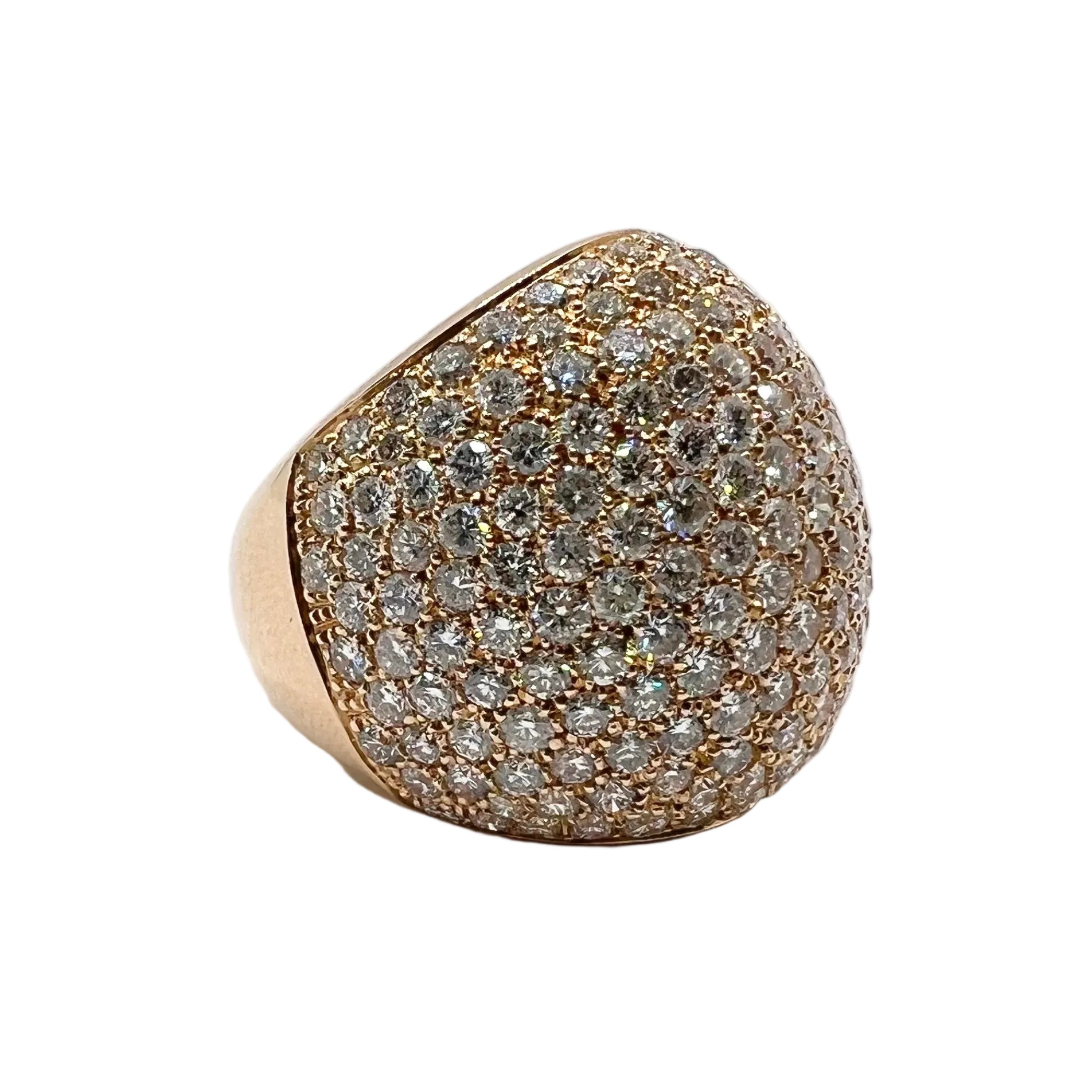 Rose Gold and Diamond Pave Ring