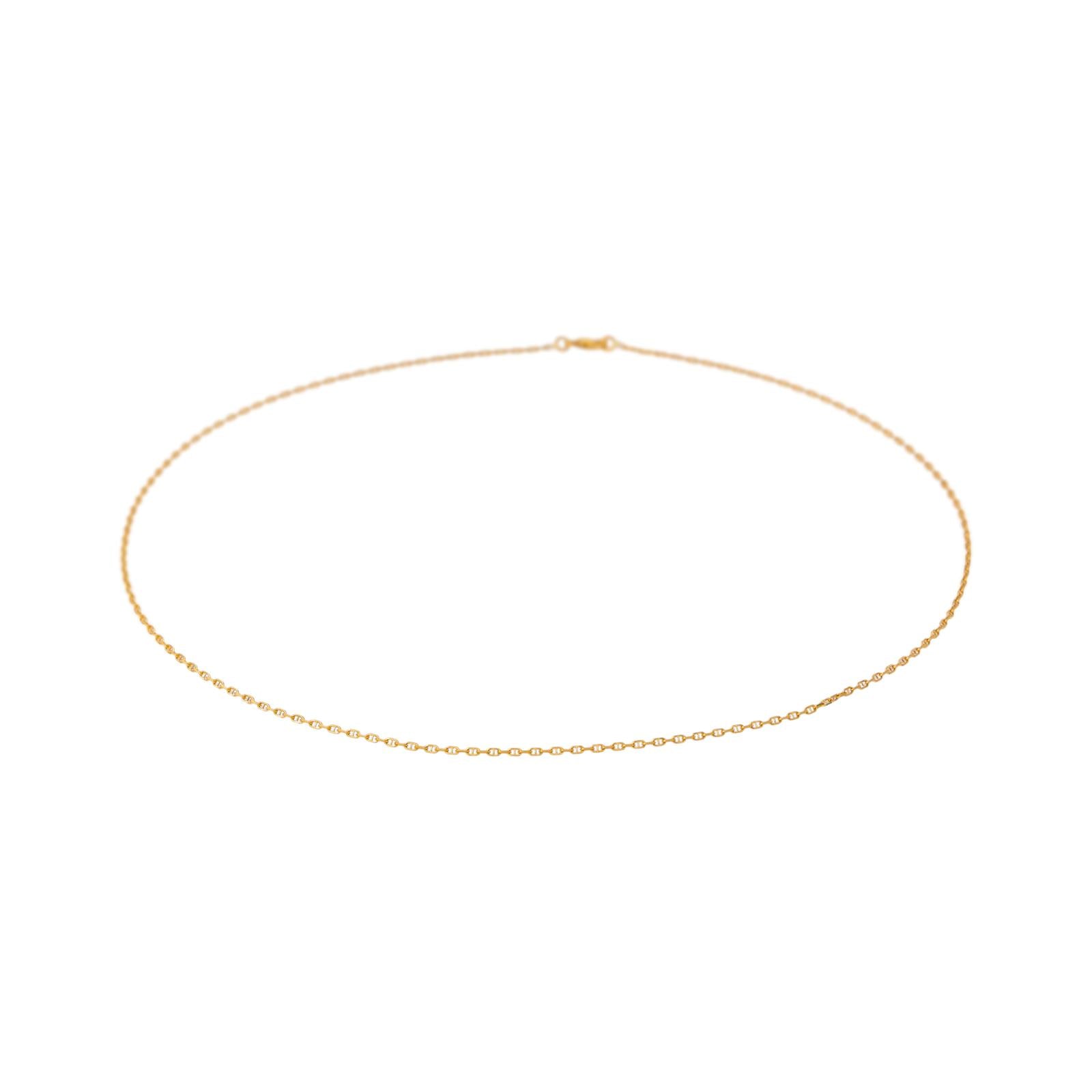 Yellow Gold Nautical Link Necklace