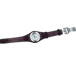 HERMÈS "Harnais" Watch in Leather and Steel