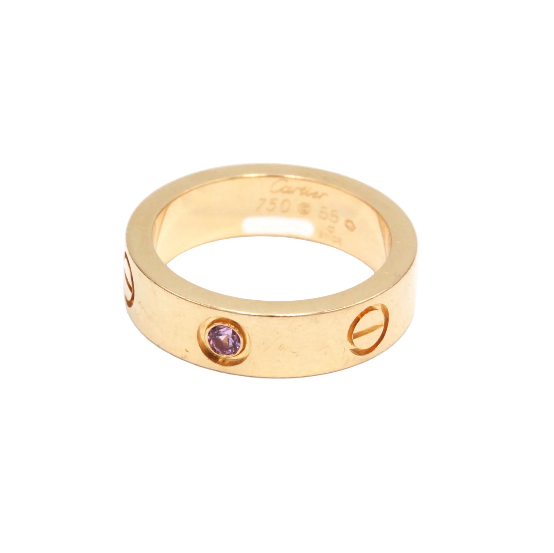 CARTIER "Love" Wedding Band in Rose gold and Sapphire