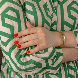 Yellow Gold Tubogas Link Bracelet