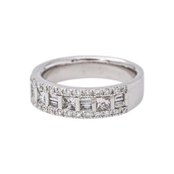 White Gold Diamond Band Ring