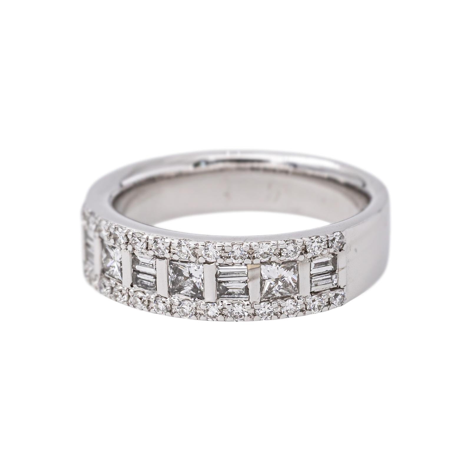 White Gold Diamond Band Ring