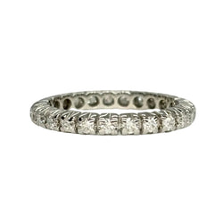 White Gold and Diamond Wedding Band