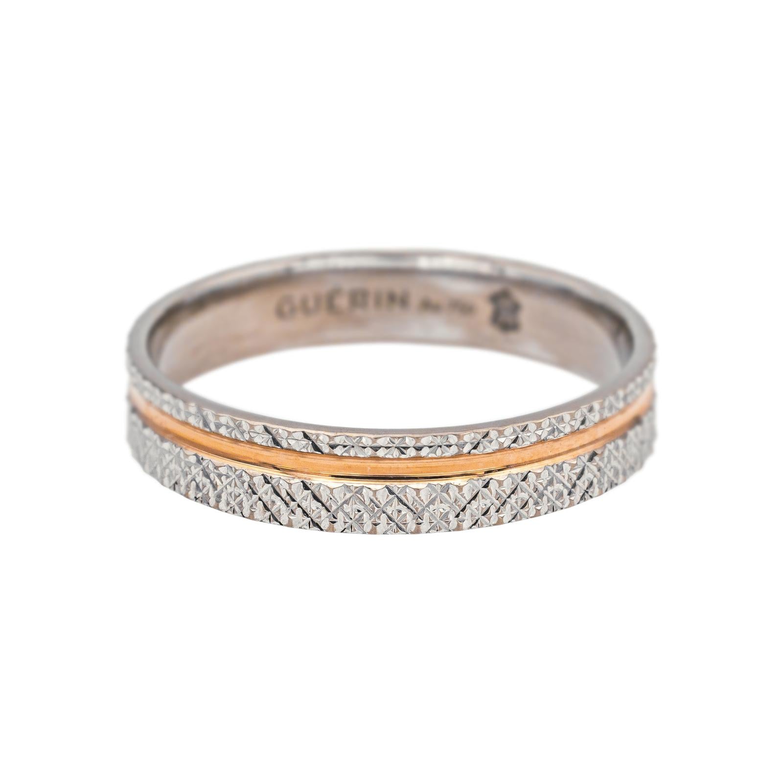 Bague Alliance GUÉRIN en or blanc et or rose