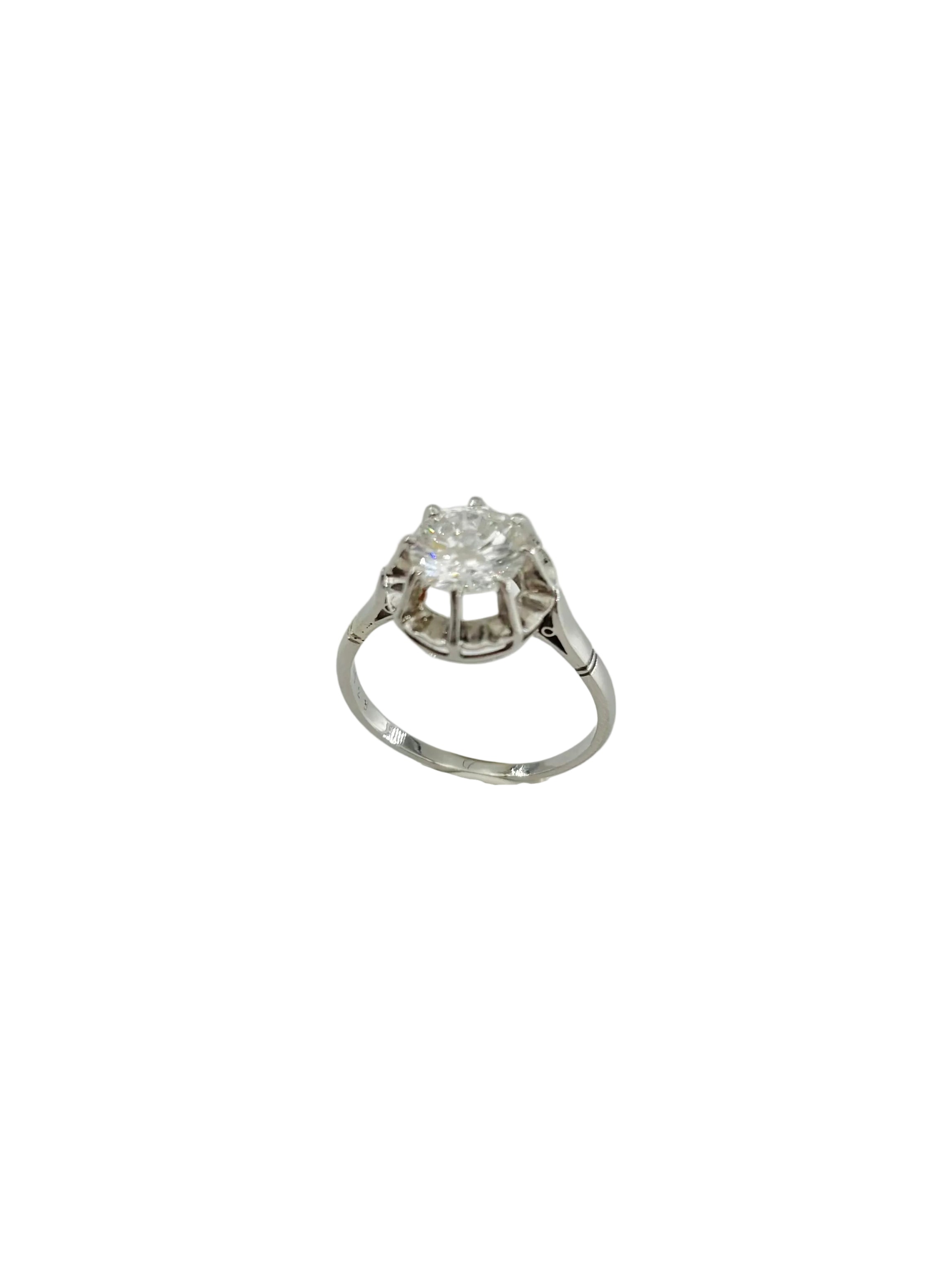 Platinum and Diamond Solitaire Ring