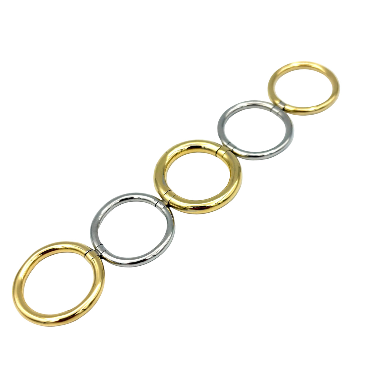 POMELLATO "Tubolare" Ring in white gold and yellow gold