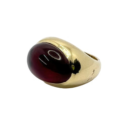 POMELLATO Dome Ring in yellow gold and garnet