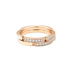 CARTIER "Maillon Panthère" Wedding Band in rose gold and diamonds