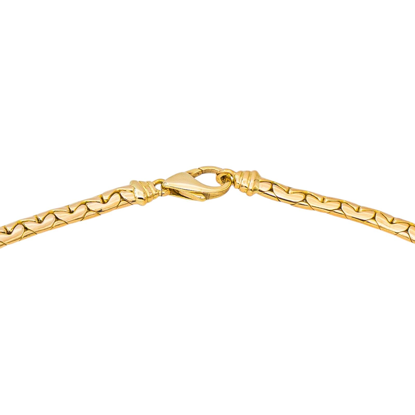 Collier Maille haricot Or jaune