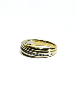 Yellow Gold and Diamond Ring