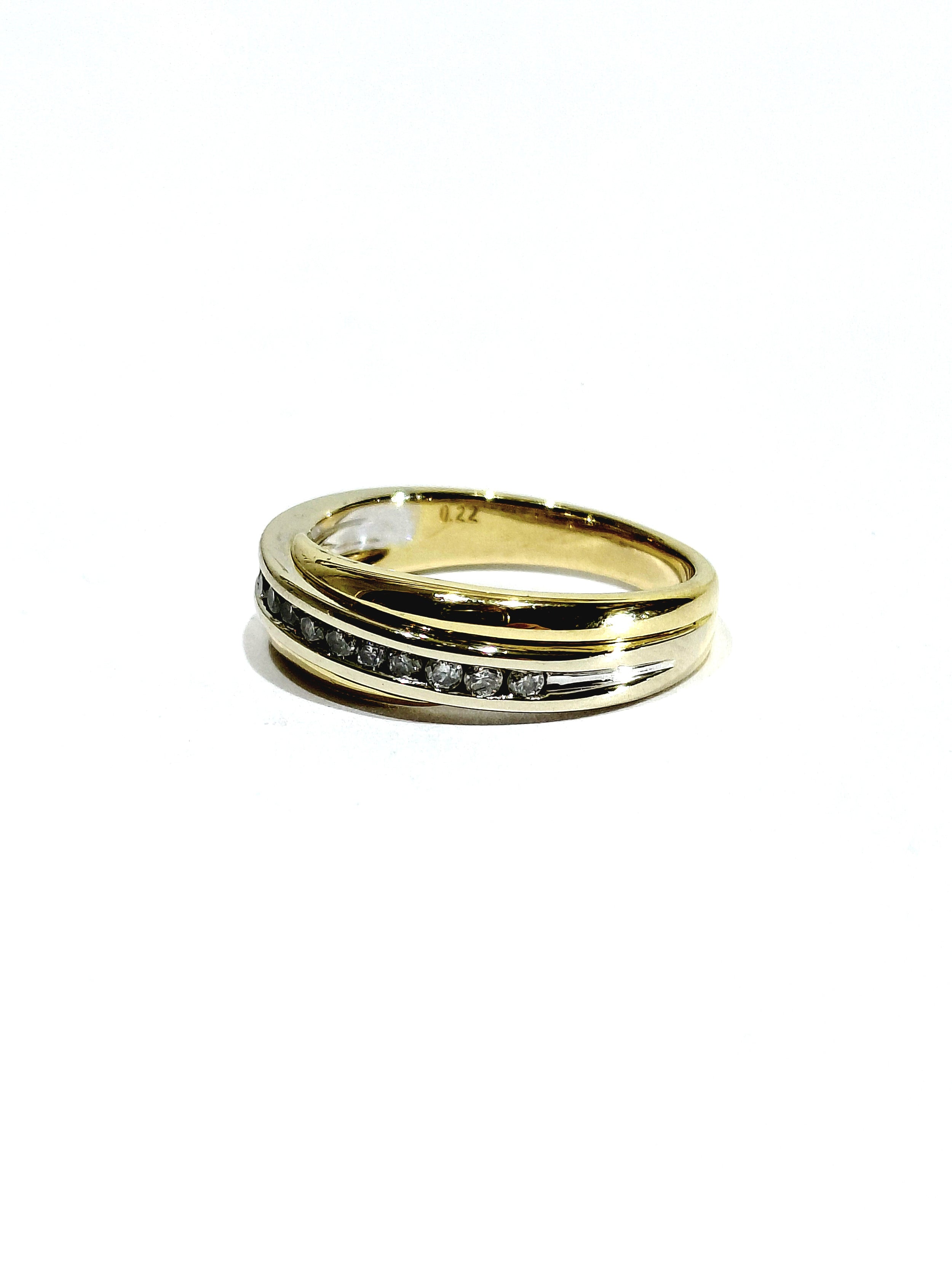 Yellow Gold and Diamond Ring