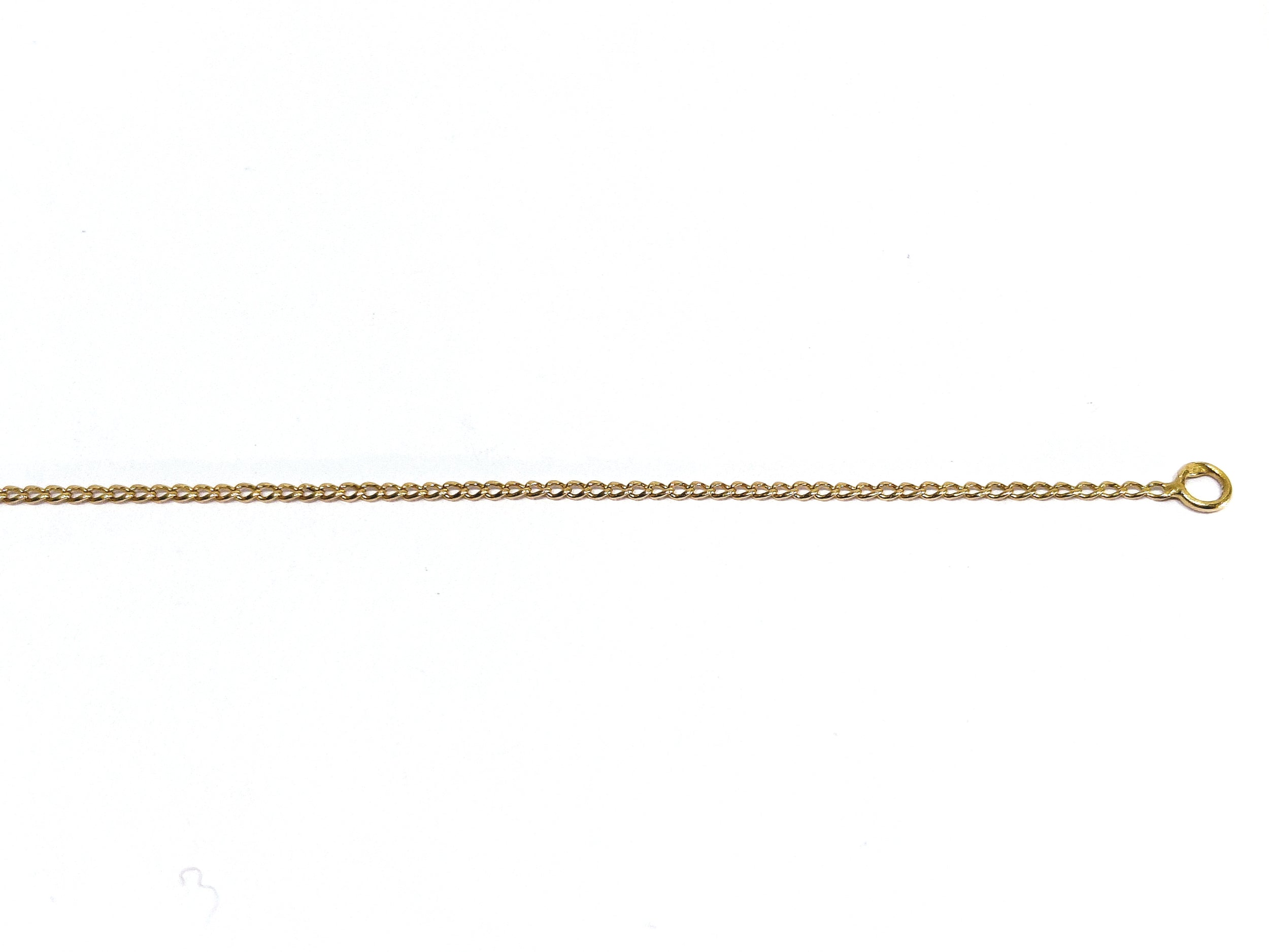 Rose gold chain with curb chain design