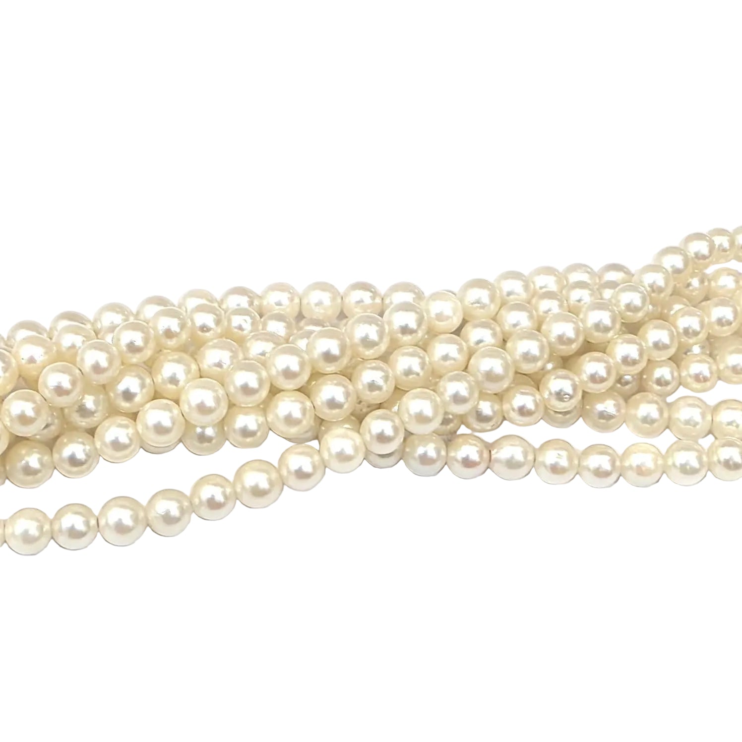 White gold bracelet with pearls and diamonds