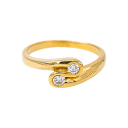 Bague Toi & Moi Or jaune Diamant