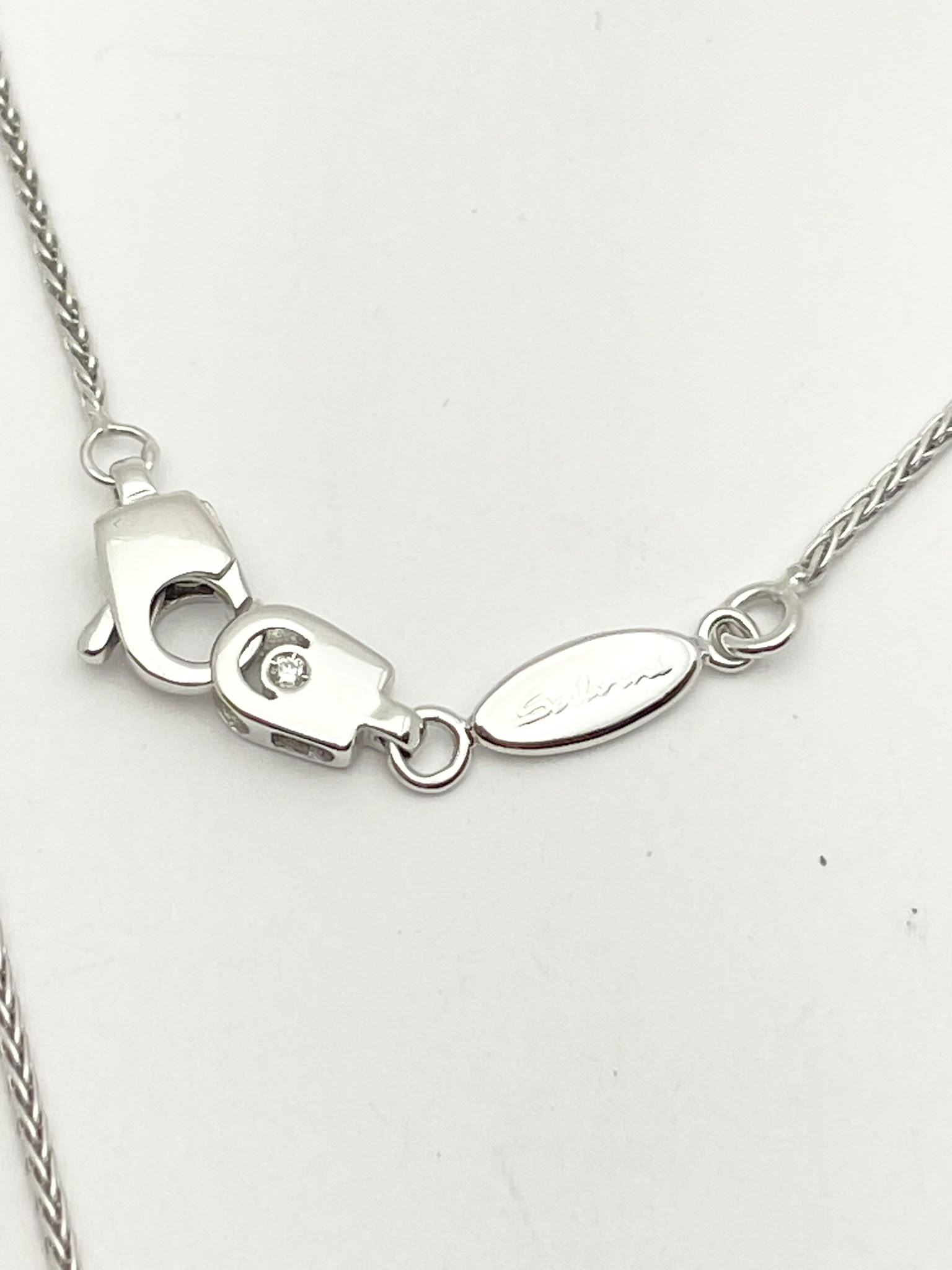 SALVINI Necklace with Pendant in White Gold and Diamonds