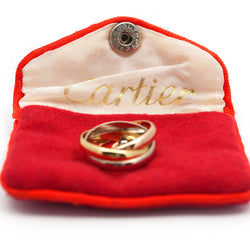 CARTIER "Trinity" Wedding band in white gold, yellow gold, and rose gold
