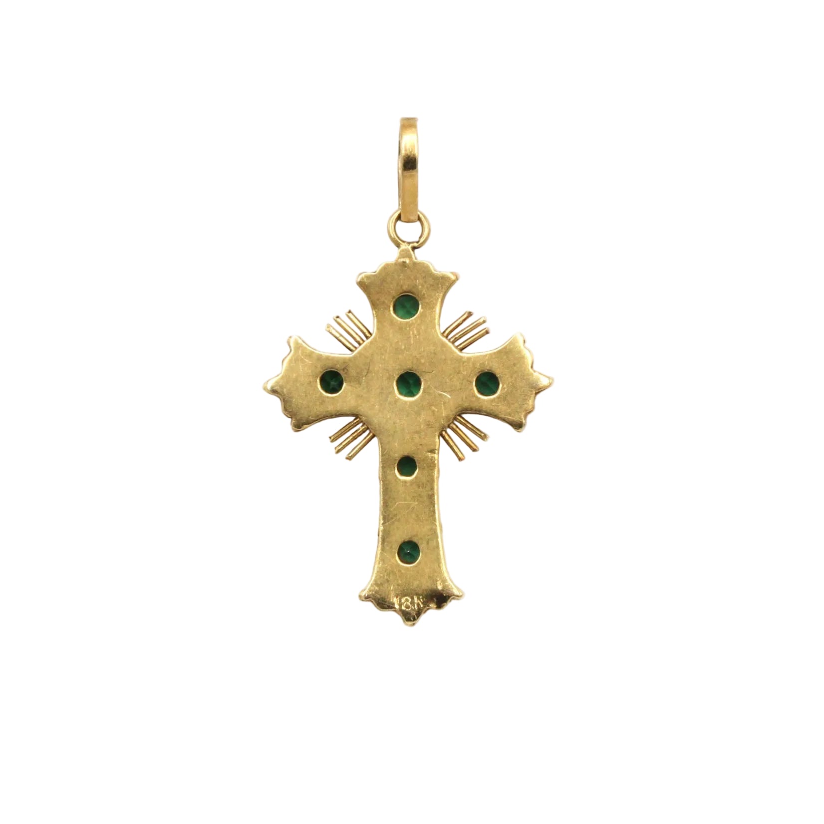 Yellow Gold and Emerald Pendant