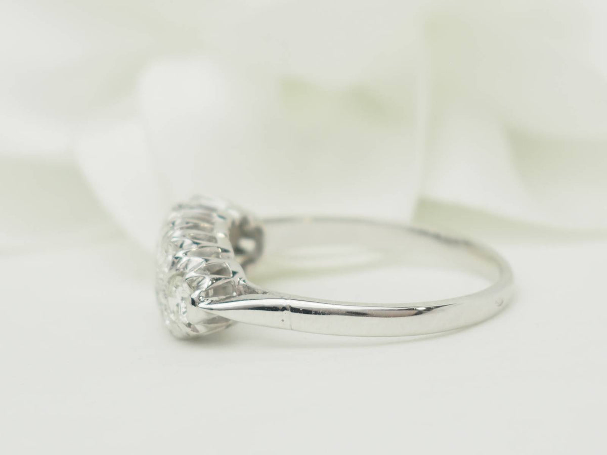 White Gold and Diamond Wedding Band