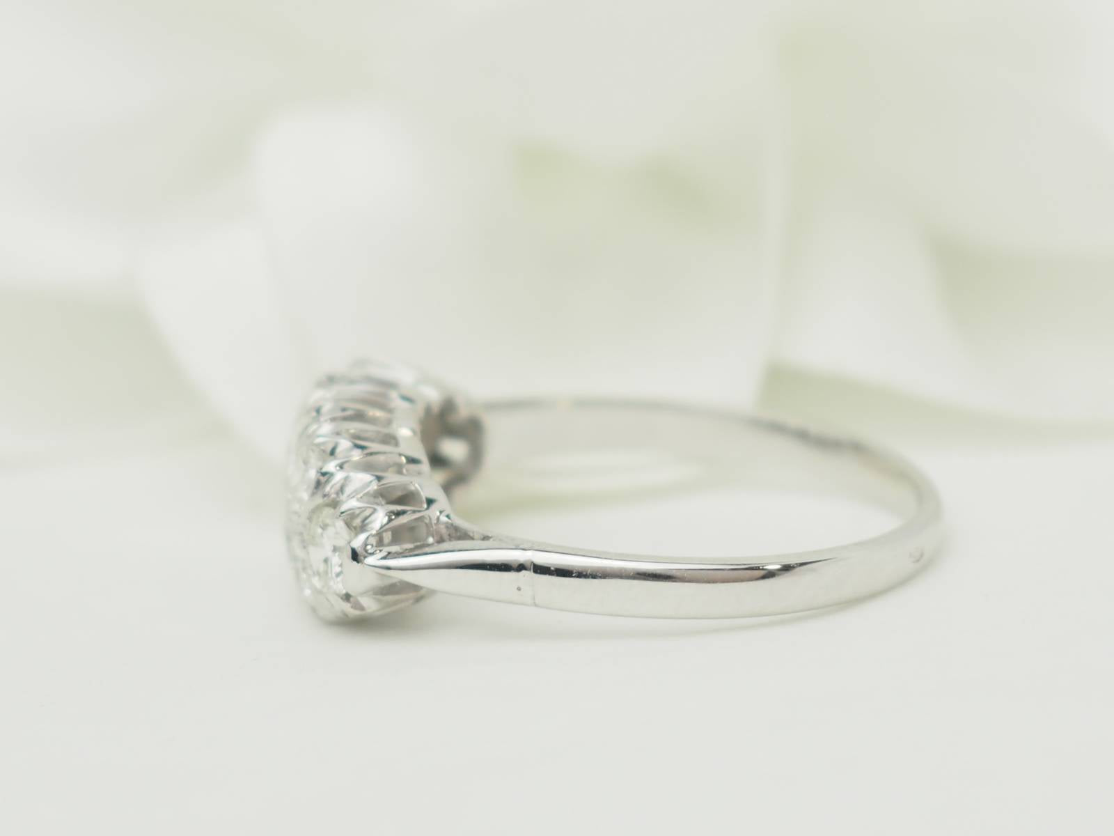 White Gold and Diamond Wedding Band
