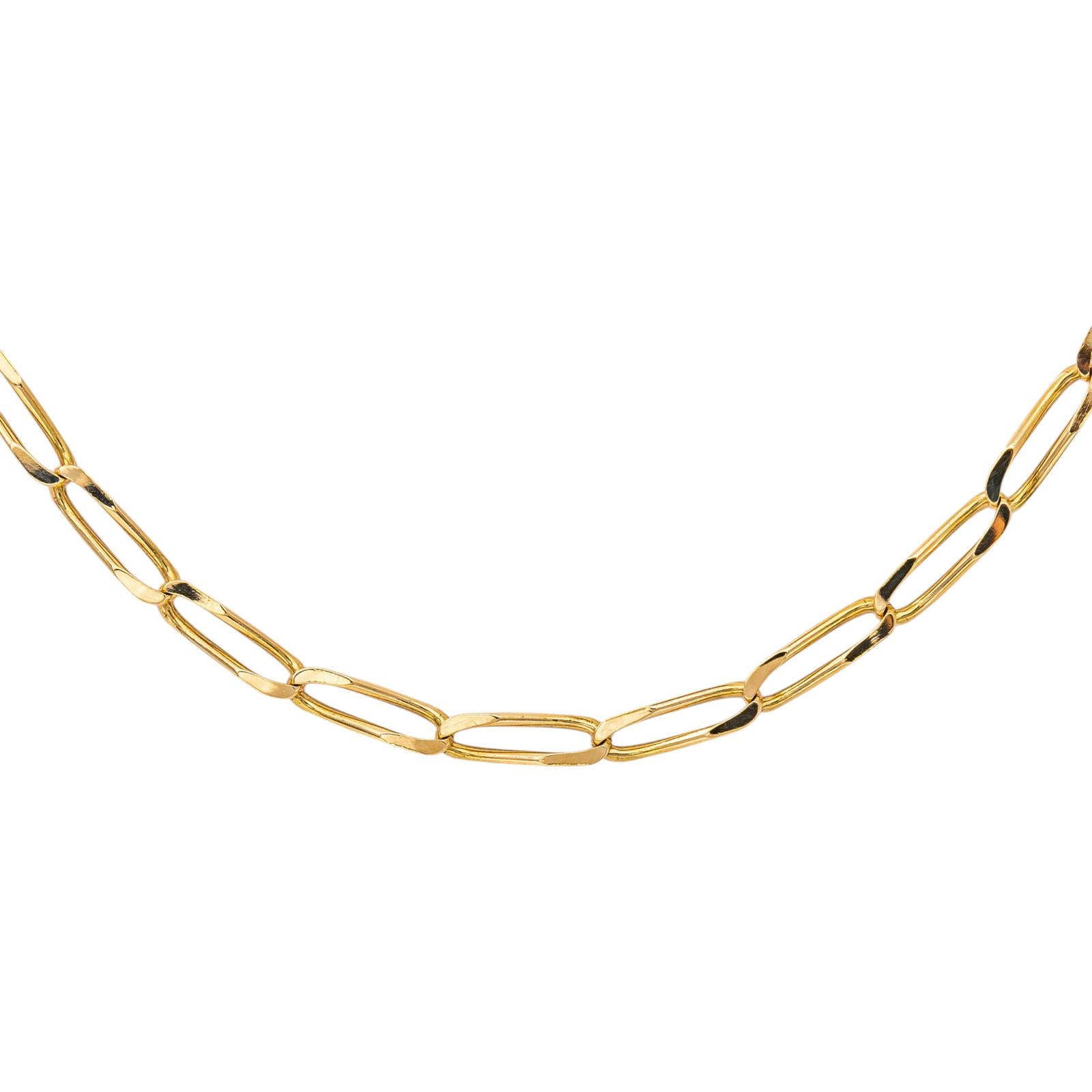 Yellow Gold Horse-Link Necklace